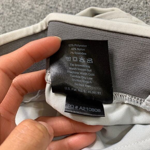 Hylete Shorts Mens S Small Dove Pull On Drawstring Stretch Zip Pocket Training - Picture 7 of 10